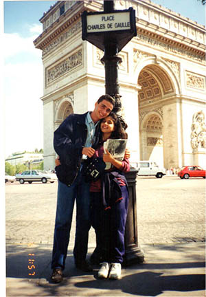 Ronaldo visitando a França